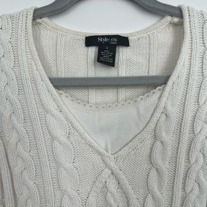 Petite, White Sweater - Style &Co.